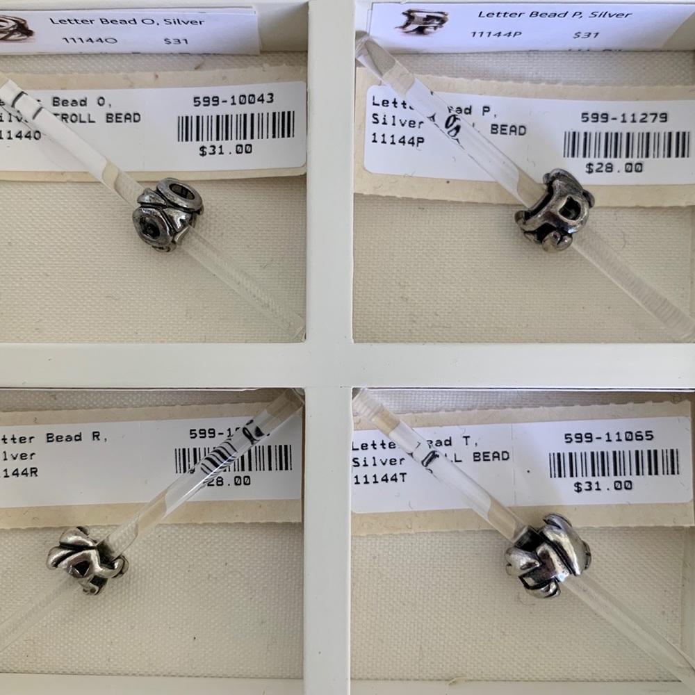 Trollbead Letters: R, T, P, O *RETIRED* - Picture 5 of 5
